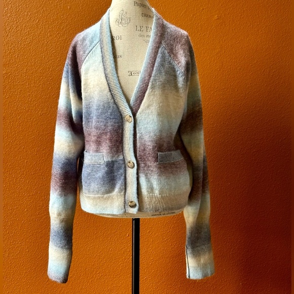 Weekend Los Angeles “Brina” Cardigan In Bailey Stripe Size XL New! - Picture 7 of 12